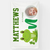 カエル1st誕生日パーティーバナー 横断幕 (縦)