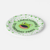 カエル1st誕生日パーティー 子供へ ペーパープレート (アングル)