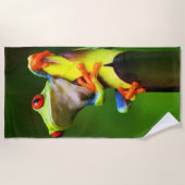 カエル2のビーチタオル ビーチタオル (正面)