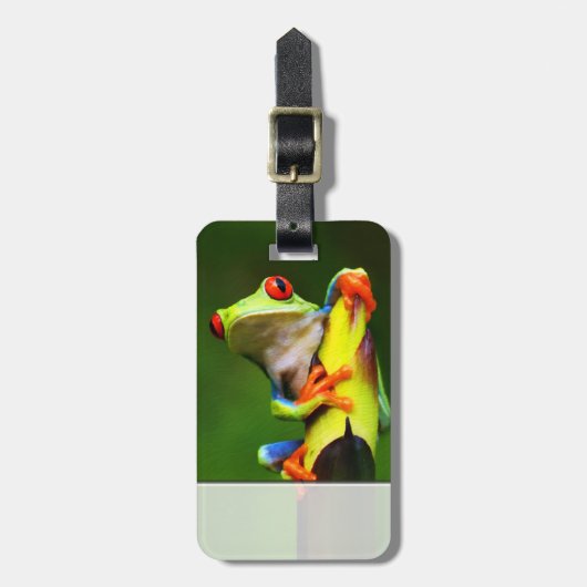 カエル2の荷物のラベルの選択 ラゲッジタグ (正面縦)