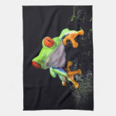 カエル3の台所タオル キッチンタオル (縦)