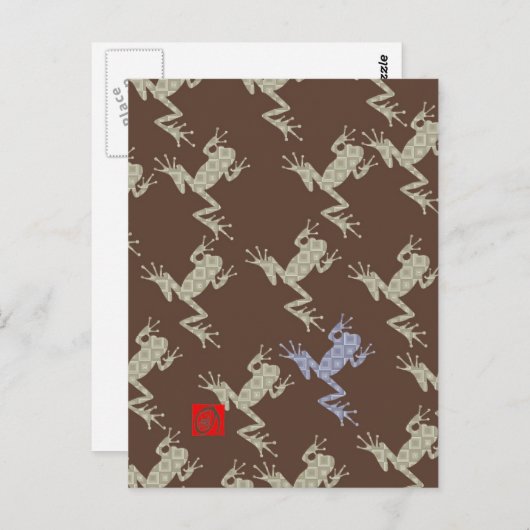 カエル5 ポストカード (正面/裏面)