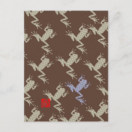 カエル5 ポストカード (正面)