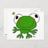 「カエル」の郵便はがき ポストカード (正面/裏面)