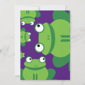 カエル・アニマル・キッドバースデーパーティ招待状 招待状 (裏面)