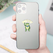 カエル イラスト ステッカー かわいい 抗議 シール (スマートフォン)