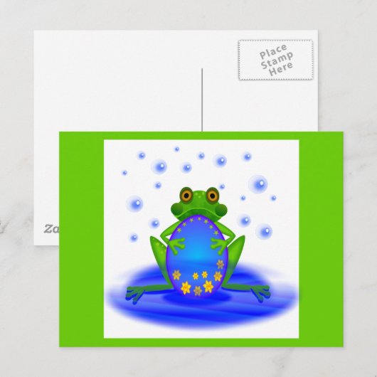 カエル&エッグ ポストカード (正面/裏面)