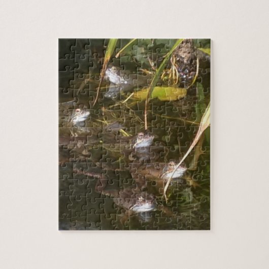 カエル、カエル、そしてもっとカエル ジグソーパズル (縦)