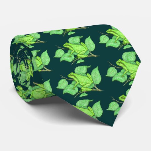 カエル、カエル、カエル、カエル ネクタイ (ロール)