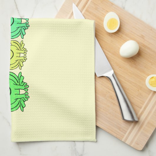 カエル! キッチンタオル (四つ折り)