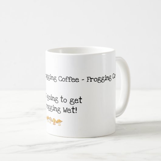 カエル、キノコ、マグカップ凍りコーヒー コーヒーマグカップ (正面右)