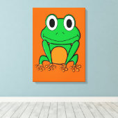 カエル キャンバスプリント (インサイチュ (ウッドフロア))