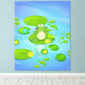 カエル キャンバスプリント (インサイチュ (ウッドフロア))