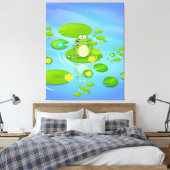 カエル キャンバスプリント (インサイチュ (寝室))