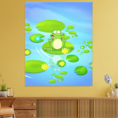 カエル キャンバスプリント (インサイチュ (リビング))