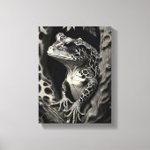 カエル・キリンの生き物 キャンバスプリント (正面)