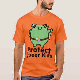 カエル - クィアな子供たちを守ろう Tシャツ