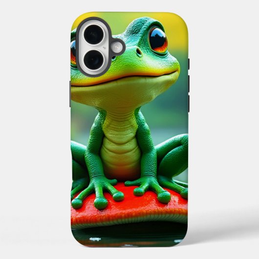 カエル グリーンフォンケース Case-Mate iPhoneケース (裏面)