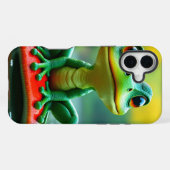 カエル グリーンフォンケース iPhoneケース (裏面横)