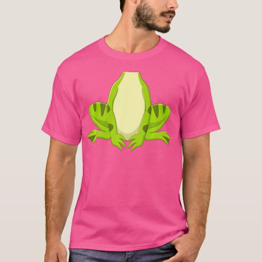 カエル・グリーン・カエル Tシャツ (正面)