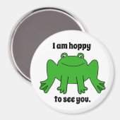 カエル、グリーン マグネット (正面/裏面)