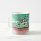 カエル コーヒーマグカップ (正面左)
