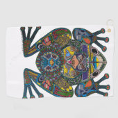 カエル·ゴルフ·タオル ゴルフタオル (横)