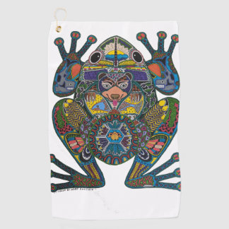 カエル·ゴルフ·タオル ゴルフタオル