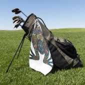 カエル·ゴルフ·タオル ゴルフタオル (グリーン)