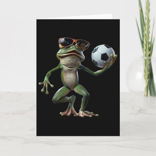 カエル サッカー カード (正面)
