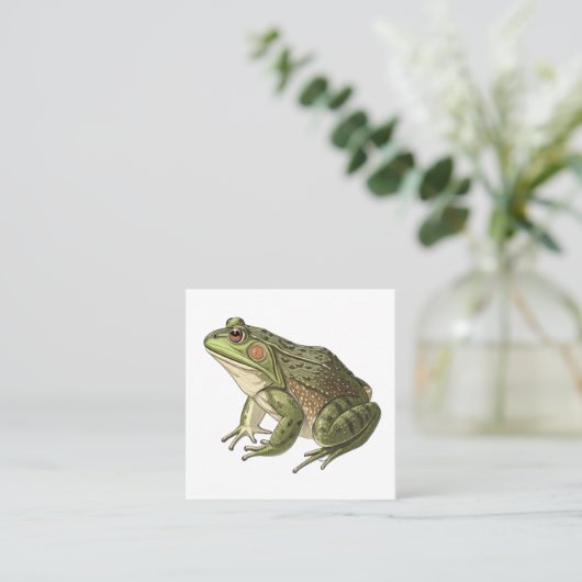 カエル スクエア名刺 (スタンド正面)