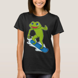 カエル スノーボーダー スノーボード Tシャツ