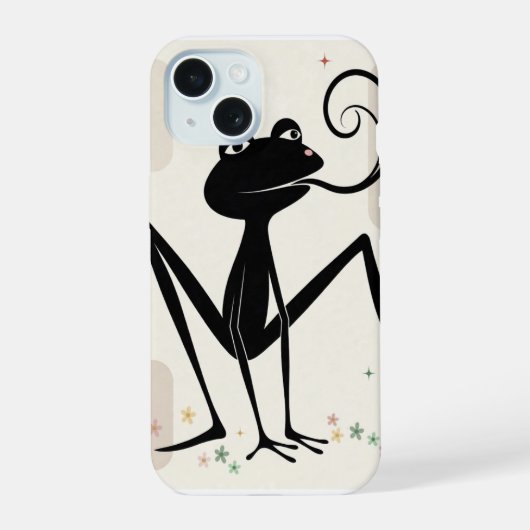 カエル スプリング iPhone 15 カバー (裏面)