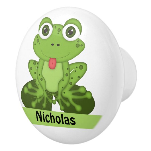 カエル セラミックノブ (右)