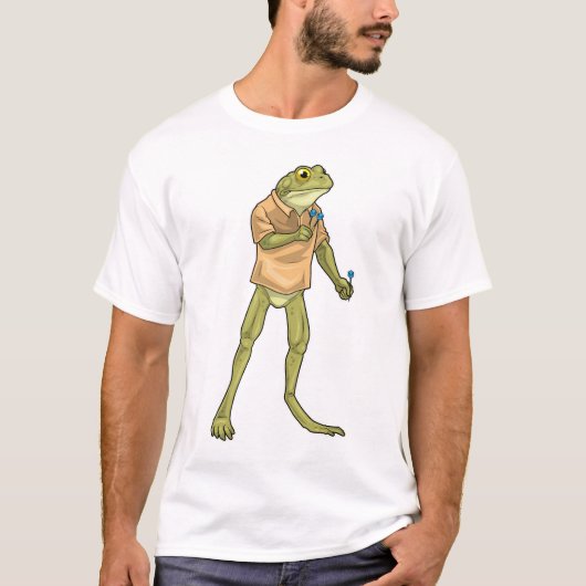 カエル ダーツ スポーツ Tシャツ (正面)
