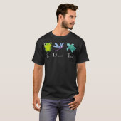 カエル トンボ カメ Tシャツ (正面フル)