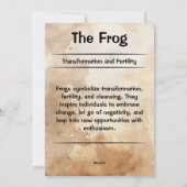 カエル・トーテム・スピリットアニマル意味カード シーズンカード (裏面)