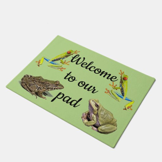 カエル ドアマット (アングル)