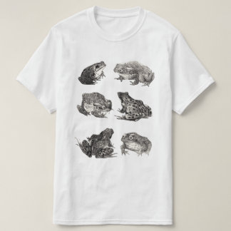 カエル ドローイング グラフィック Tシャツ