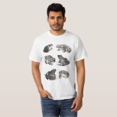カエル ドローイング グラフィック Tシャツ (正面フル)