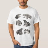 カエル ドローイング グラフィック Tシャツ (正面)