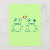 カエル(ハート) ポストカード (正面)