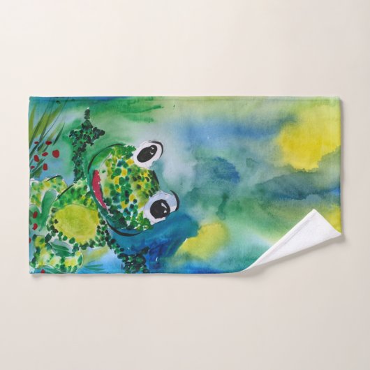 カエル バスタオルセット (ハンドタオル)