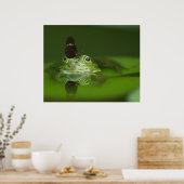 カエル&バタフライポスター ポスター (キッチン)