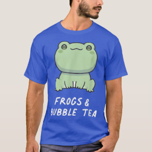 カエル&バブルティーかわいいアニメエステティックアンビバ Tシャツ