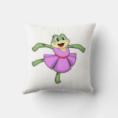 カエル・バレエ・ダンス クッション (裏面)