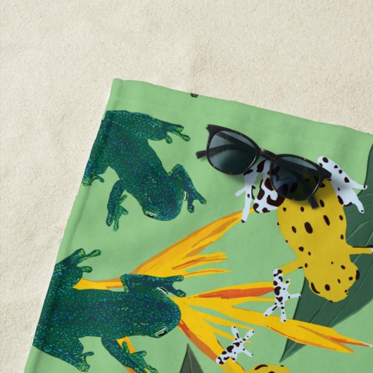 カエル ビーチタオル (インサイチュ)
