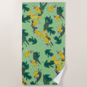 カエル ビーチタオル (正面)