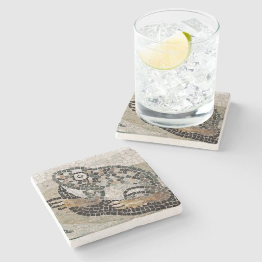 カエル、ファウヌスの家からのナイルのモザイク、 ストーンコースター (横)