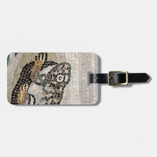 カエル、ファウヌスの家からのナイルのモザイク、 ラゲッジタグ (正面横)